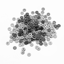 Паєтки, Круглі, Непрозорі, ефект Античний Металік, Колір: Сталевий, Розмір: 4 мм, (13WB24241)