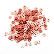 Паєтки, Круглі, Непрозорі, ефект Античний Металік, Колір: Світло-червоний, Розмір: 3 мм, (13WB24254)