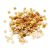 Паєтки, Круглі, Непрозорі, ефект Античний Металік, Колір: Жовто-коричневий, Розмір: 3 мм, (13WB24256)