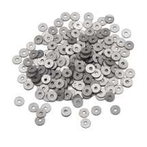 Паєтки, Круглі, Матові, Колір: Темно-сірий, Розмір: 4 мм, (13WB24272)