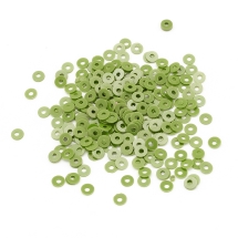 Паєтки, Круглі, Перламутрові, Колір: Салатовий, Розмір: 3 мм, (13WB24292)