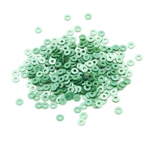 Паєтки, Круглі, Перламутрові, Колір: Зелений, Розмір: 3 мм, (13WB24295)