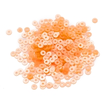 Паєтки, Круглі, Перламутрові, Колір: Помаранчевий Неоновий, Розмір: 3 мм, (13WB24300)