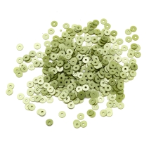 Паєтки, Круглі, Перламутрові, Колір: Салатовий, Розмір: 4 мм, (13WB24309)