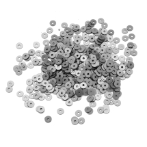 Паєтки, Круглі, Перламутрові, Колір: Сірий, Розмір: 4 мм, (13WB24328)