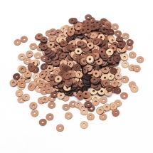 Паєтки, Круглі, Перламутрові, Колір: Мідний, Розмір: 3 мм, (13WB24337)
