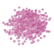 Паєтки, Круглі, Матові, Колір: Рожевий, Розмір: 4 мм, (13WB24187)