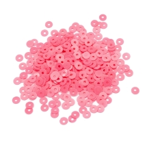 Паєтки, Круглі, Матові, Колір: Рожевий Неоновий, Розмір: 4 мм, (13WB24188)