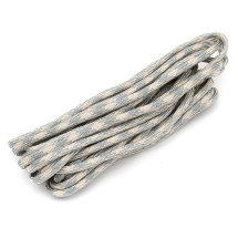Sznurek Paracord Poliester i Spandex 7-Żyłowy Paskowany, do Robienia Bransoletek, Szary, 4mm, 5m (13WB24348)