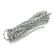 Sznurek Paracord Poliester i Spandex Pasiasty 2mm Kolor: Srebrny 5m (13WB24385)