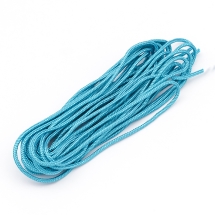 Шнур Паракорд Поліестер і Спандекс 16-ти шаровий, Колір: Блакитний, Розмір: 2мм, (13WB24390)