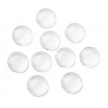 Kaboszony Szklane Okrągłe Bezbarwne 36x7.5mm, 10szt (13WB24423)