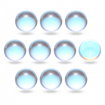 Kaboszony Szklany Powłoka AB 8x4mm Kolor: Bezbarwny 10szt (13WB24447)