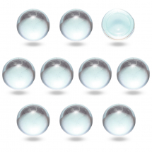 Kaboszony Szklany Powłoka AB-col 10x5mm Kolor: bezbarwny 10szt (13WB24448)