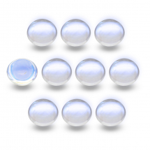 Kaboszony Szklany Powłoka AB 14x7mm Kolor: Bezbarwny 10szt (13WB24450)