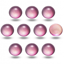 Kaboszony Szklany barwione sprayem 12x6mm Kolor: fuksja 10szt (13WB24452)