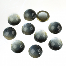 Kaboszony Szklany barwione sprayem 12x6mm Kolor: Czarny 10szt (13WB24454)