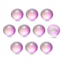 Kaboszony Szklany barwione sprayem 12x6mm Kolor: Śliwkowy 10szt (13WB24455)