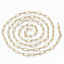 Ланцюг Якорная, Рифлена, Нержавіюча Сталь, паяння, Колір: Золото, Розмір: 12x4x1мм, (13WB24575)