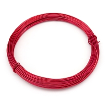 Drut Aluminiowy Okrągły, do Tworzenia Biżuterii, do DIY, Czerwony 0.8mm 10m/szpula (13WB24607)