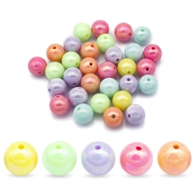 Koraliki Akrylowe, Kolor AB, Okrągłe, Mix, 14x13mm, 32szt/50g (13WB24806)