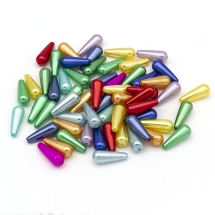 Perła Akrylowe ABS Plastikowy Lśniący 18x7mm 60szt/25g (13WB24886)