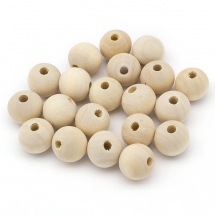 Koraliki Naturalne Drewniane, Surowe, Okrągłe, Biały, 20mm, 20szt (13WB25012)