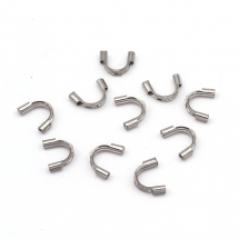 Zaciski Ochronne do Linki ze Stali Chirurgicznej, 6.3-7x5x1.5mm, 10 szt (13WB25159)