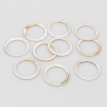 Конектор Кільце, Колір: Перламутр, Розмір: 25x1мм, Внутрішній діаметр 20мм, (13WB25161)