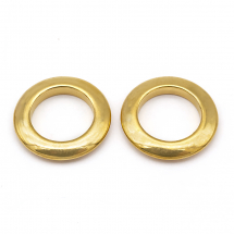 Конектор Кільце, Нержавіюча Сталь, Колір: Золото, Розмір: 15х2мм, Внутрішній діаметр 9.5мм, (13WB25163)