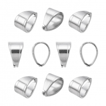 Тримач для Підвісок та Кулонів Нержавіюча Сталь, 11x8x7мм, Штифт 1мм, (13WB25194)