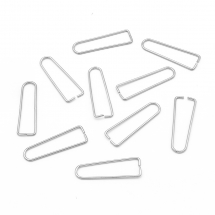 Тримачі для Кулонів, Колір: Сталь, Розмір: 27x8x1мм, Штифт 1 мм (13WB25220)