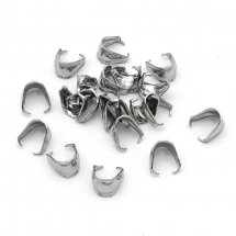 Тримачі для Підвісок Сталь, 9.5x7x6.5мм, Внутрішній діаметр 8х5мм, (13WB25221)