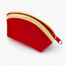 Гаманець з Шовку на змійці, Колір: Цегляний, Розмір: 9.7x6.3см, (13WB25285)