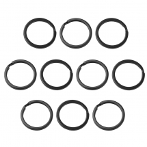 Кільце Замочок Залізне для Брелоків та Ключів, Чорний, 28мм, Внутрішній Діаметр 23мм, (13WB25341)