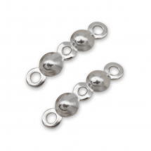 Срібло 925 Каллоти Затискачі-Концевики, 6.5х3мм, Отвір 1мм, (13WB25395)