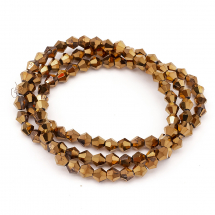 Koraliki Szklane Fasetowany, Bicone 4mm 70szt/26cm/sznur (13WB25492)