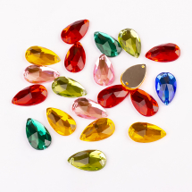 Dżety do Przyszycia Akryl 16x10x4mm Kolor: Mix Kolorów 20szt (13WB25558)