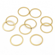 Конектор Кільце, Латунь, Покриття Золотом, Розмір: 15х1мм, (13WB25928)