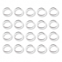 Srebro 925 Kółeczka Ogniwka Pojedyncze, Otwarte, 3x0.5mm, Średnica wewnętrzna: 2mm, 20 szt (13WB26068)