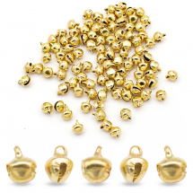 Кулони Підвіски Дзвіночки Залізні, Золото, 9.5х8х7мм, Отвір 1-2мм, (13WB26141)