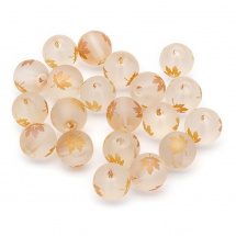 Koraliki Szklane Galwanizacja Matowe Luźne 8-8.5mm 20szt (13WB26159)