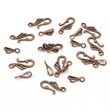 Zapięcie Hak Stop Metalu 25х12mm Otwór 3mm Kolor: Miedź 10szt (13WB26230)