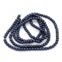 Perła Szklane Matowe, 4mm 250szt/sznur (13WB26495)