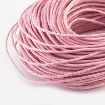 Sznurek Bawełna Woskowana 1.5mm Kolor: Różowy 60-65m/wiązka (5WB4053)