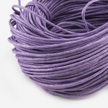 Sznurek Bawełna Woskowana 1.5mm Kolor: Fioletowy 60-65m/wiązka (5WB4056)
