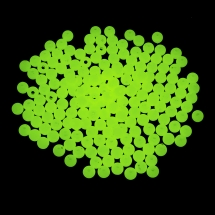 Koraliki Akrylowe Świecące w Ciemności, Okrągły, Jasnozielony, 6mm, 200szt/25g (13WB27194)