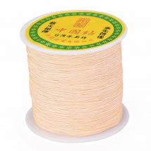 Sznurek Nylonowy Pleciony, Jasnożółty, 0.8mm, 90m/ szpula (13WB27485)