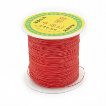 Sznurek Nylonowy, Pleciony, do Tworzenia Biżuterii, Pomidor, 0.5mm, około 135m/szpula (13WB27488)