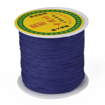 Sznurek Nylonowy Pleciony do Makramy i Bizuterii, Ciemnoniebieski, 0.5mm, 135m/ szpula (13WB27499)